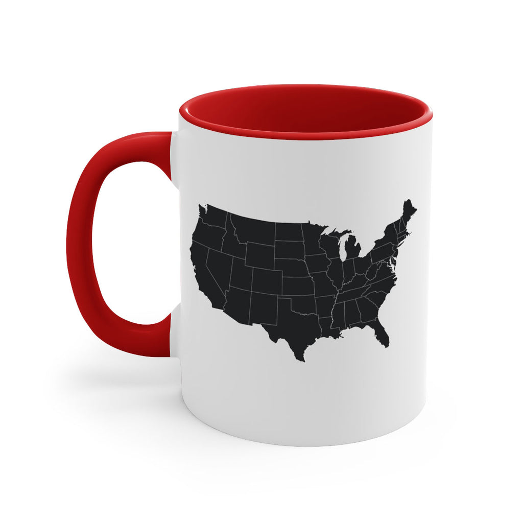 Separate Color Map Style 71#- 4th Of July-Mug / Coffee Cup