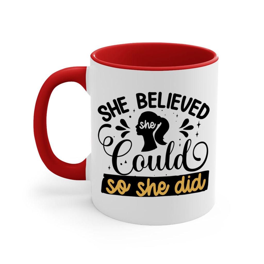 She believed she could she did Style 7#- Black women - Girls-Mug / Coffee Cup
