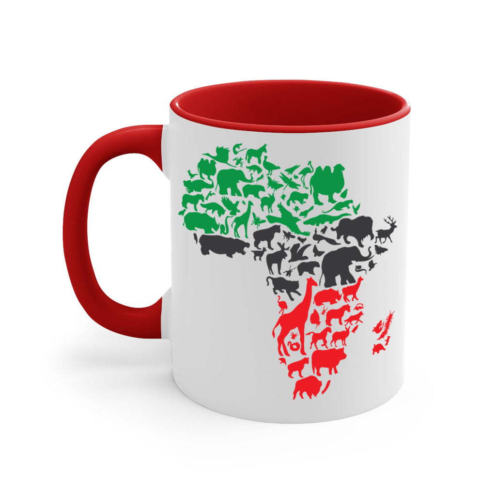 africa animals color 278#- black words - phrases-Mug / Coffee Cup