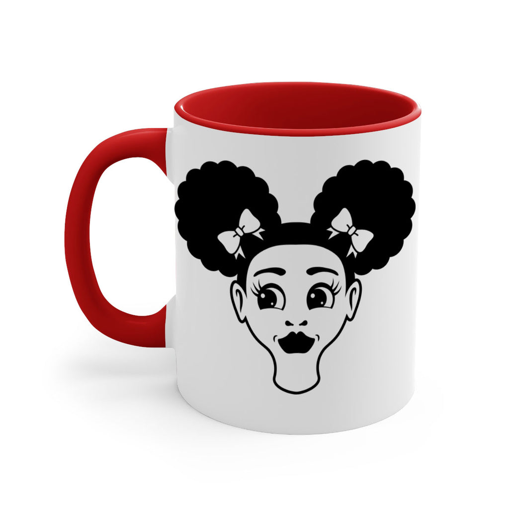 afro puffs girl face 73#- Black women - Girls-Mug / Coffee Cup