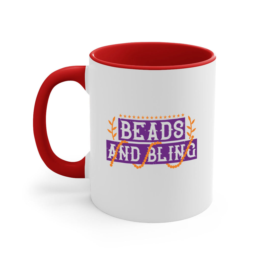 beads and bling 40#- mardi gras-Mug / Coffee Cup
