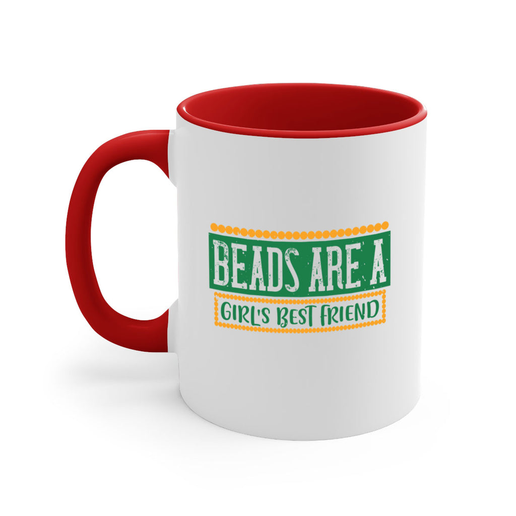 beads are a girls best friend 29#- mardi gras-Mug / Coffee Cup