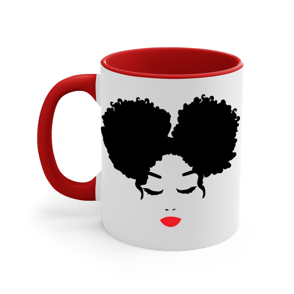 black woman red lips 9#- Black women - Girls-Mug / Coffee Cup