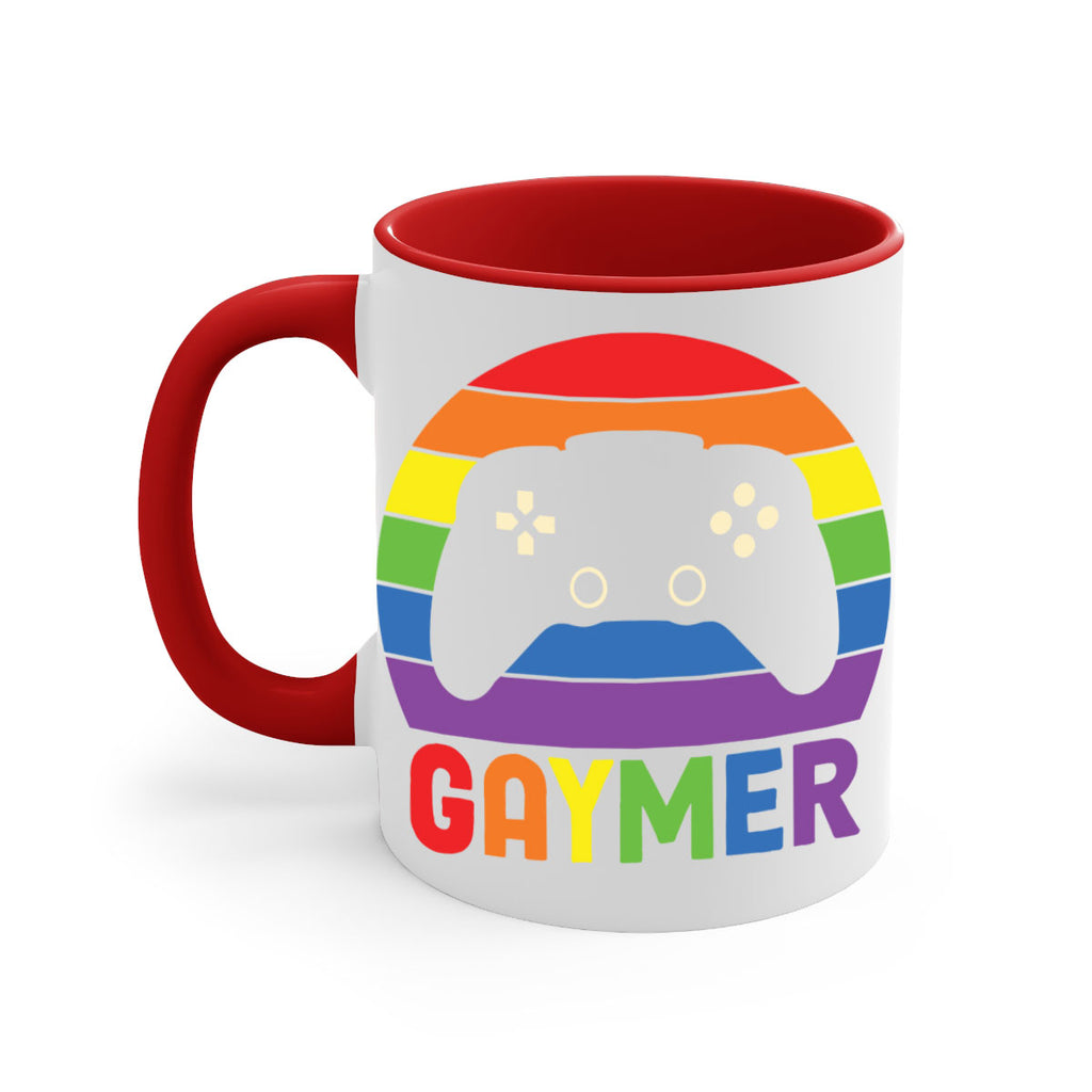 gaymer lgbt gamer rainbow flag lgbt 135#- lgbt-Mug / Coffee Cup