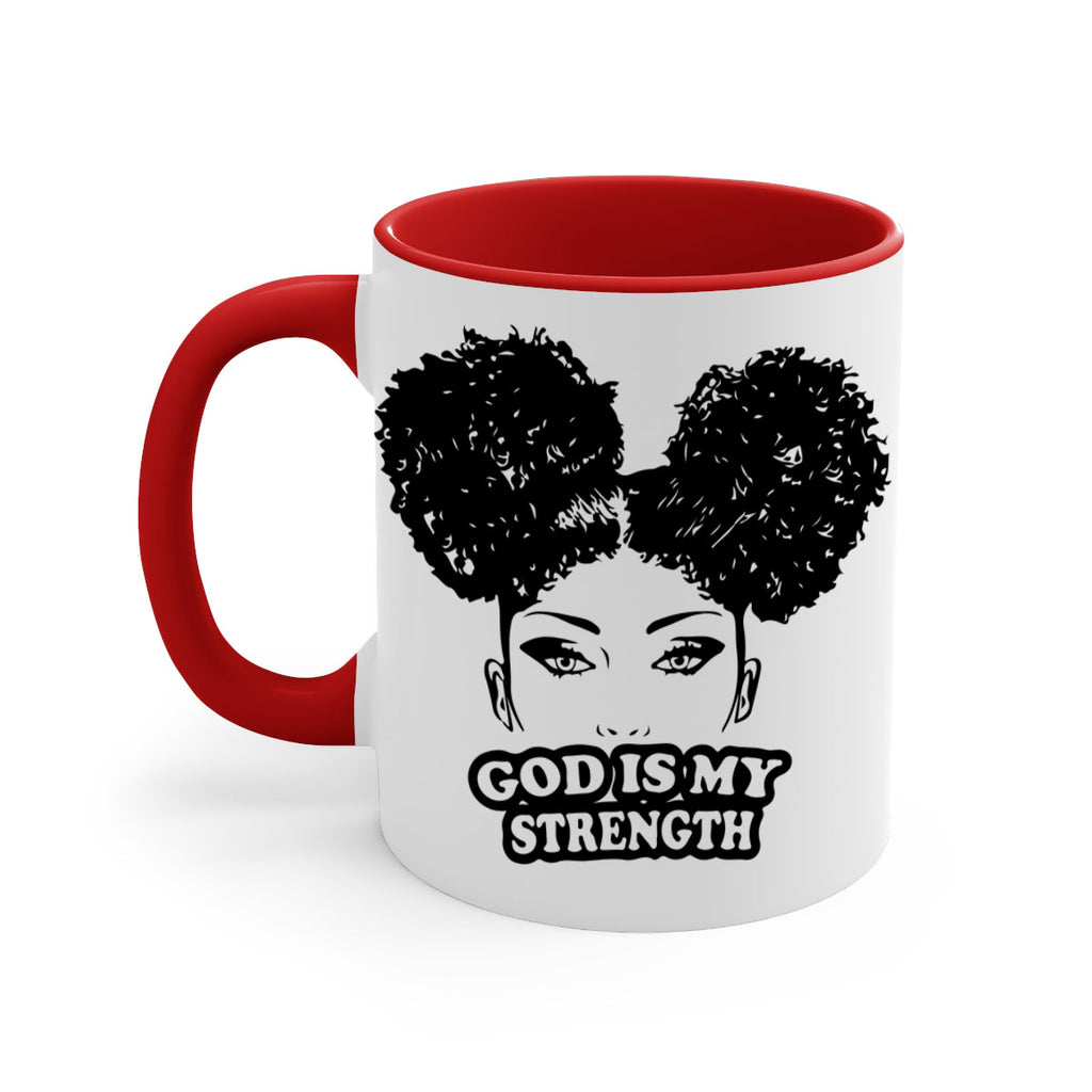 god is my strength 2#- Black women - Girls-Mug / Coffee Cup