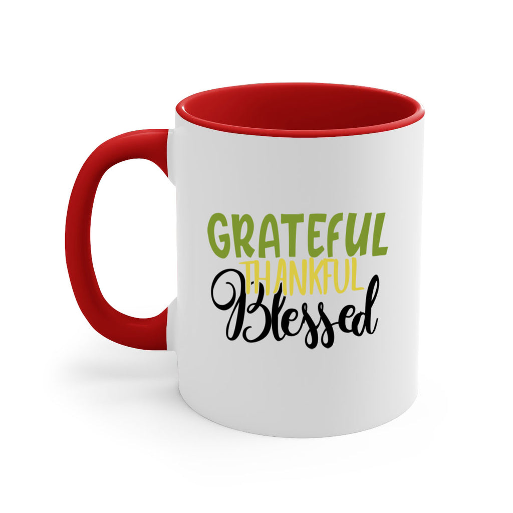 grateful thankful blessed 57#- thanksgiving-Mug / Coffee Cup