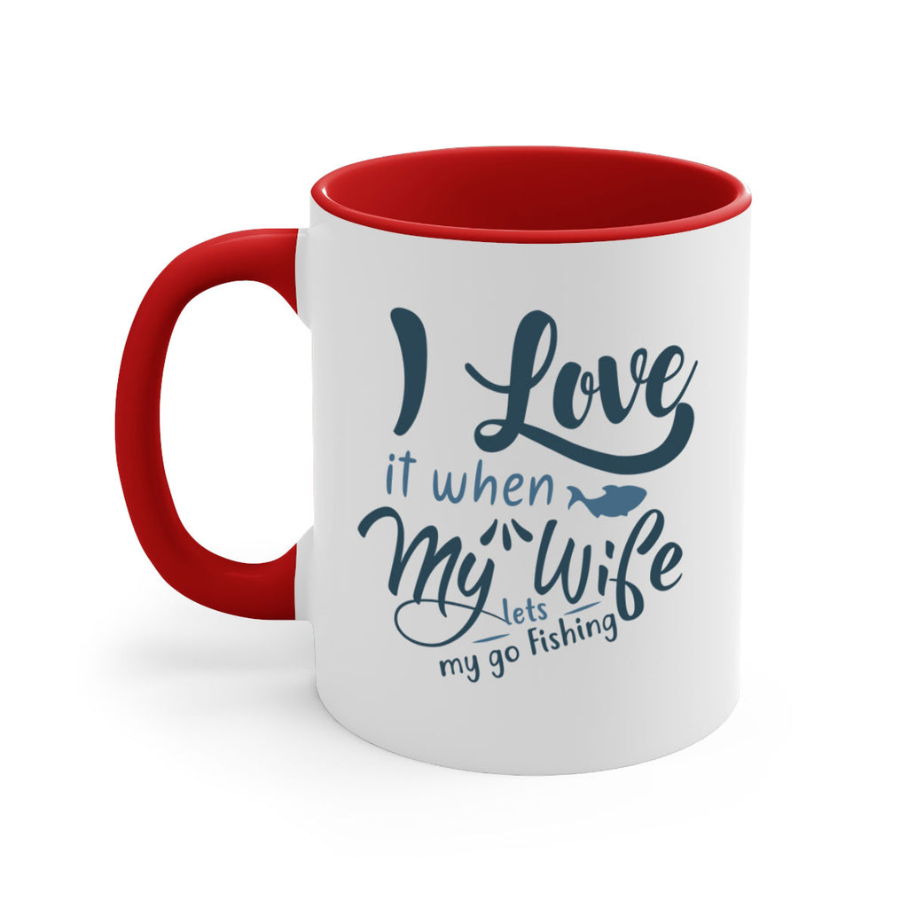 i love it when 100#- fishing-Mug / Coffee Cup