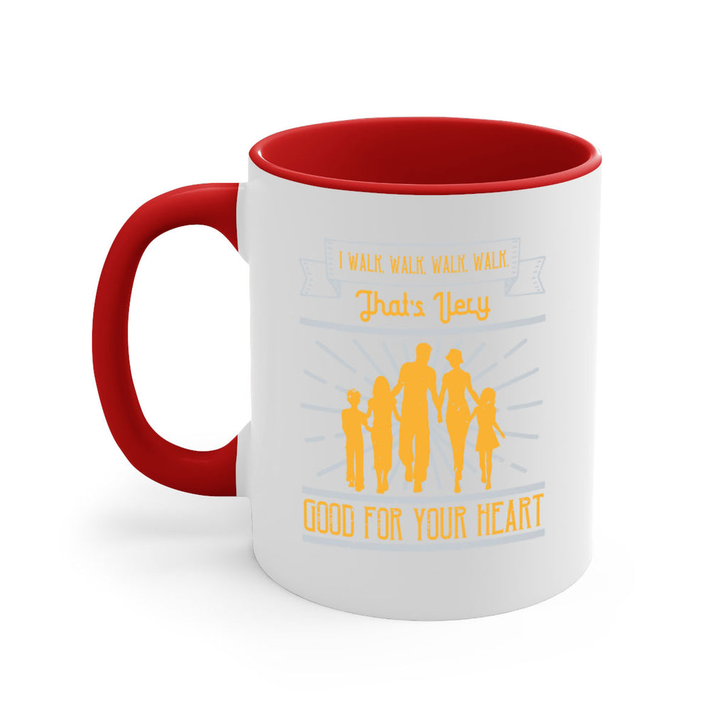 i walk walk walk walk thats very good for your heart 55#- walking-Mug / Coffee Cup
