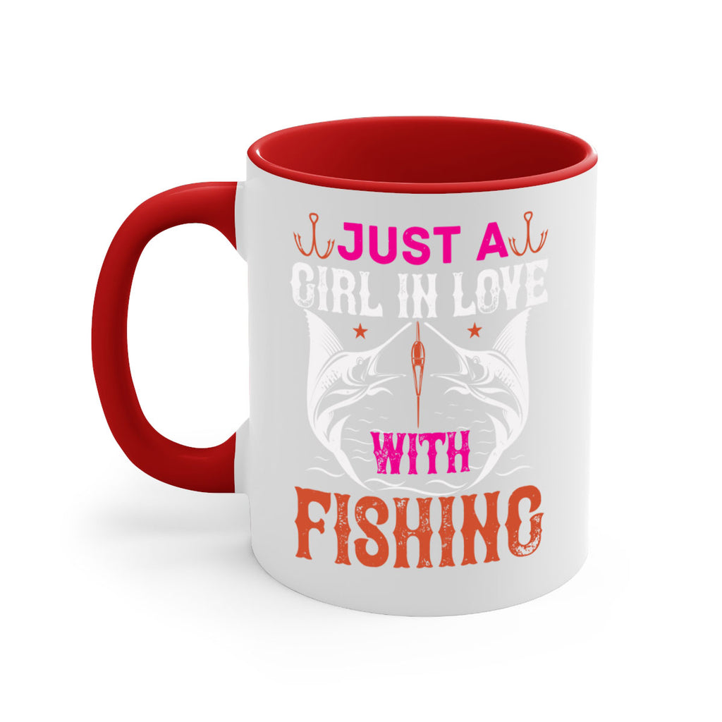 just a girl in love with fishing 73#- fishing-Mug / Coffee Cup