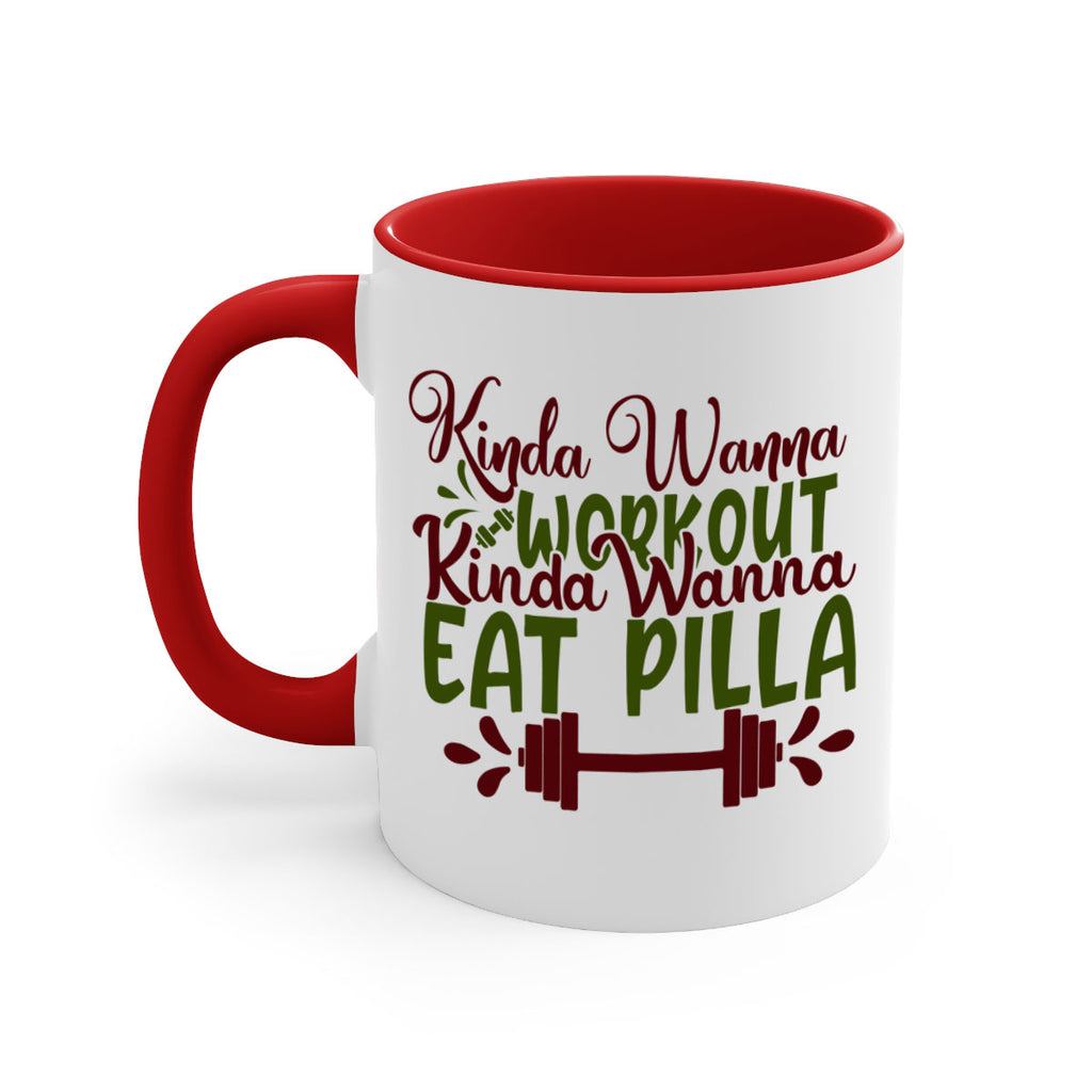 kinda wanna workout kinda wanna eat pilla 38#- gym-Mug / Coffee Cup