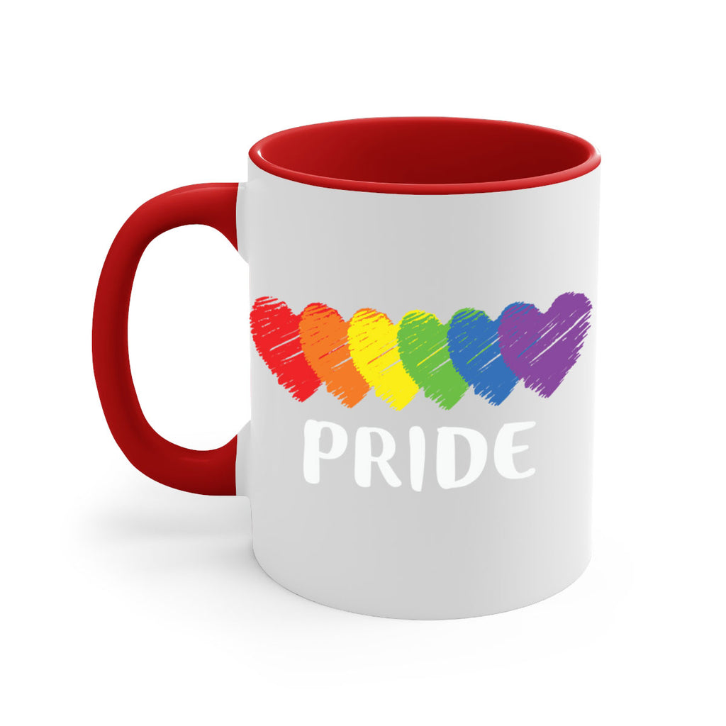 lgbt pride flag rainbow hearts lgbt 99#- lgbt-Mug / Coffee Cup