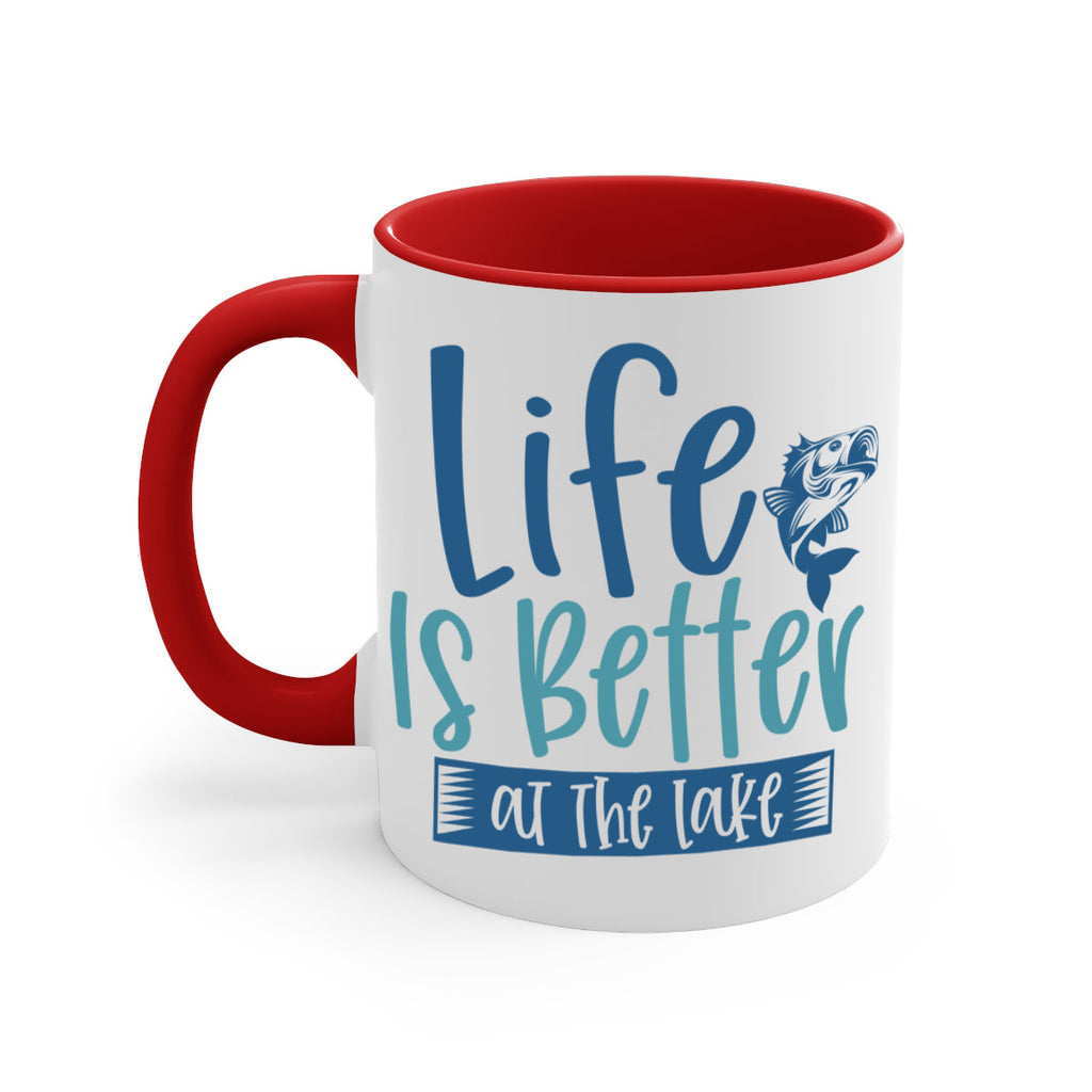 life is better at the lake 204#- fishing-Mug / Coffee Cup