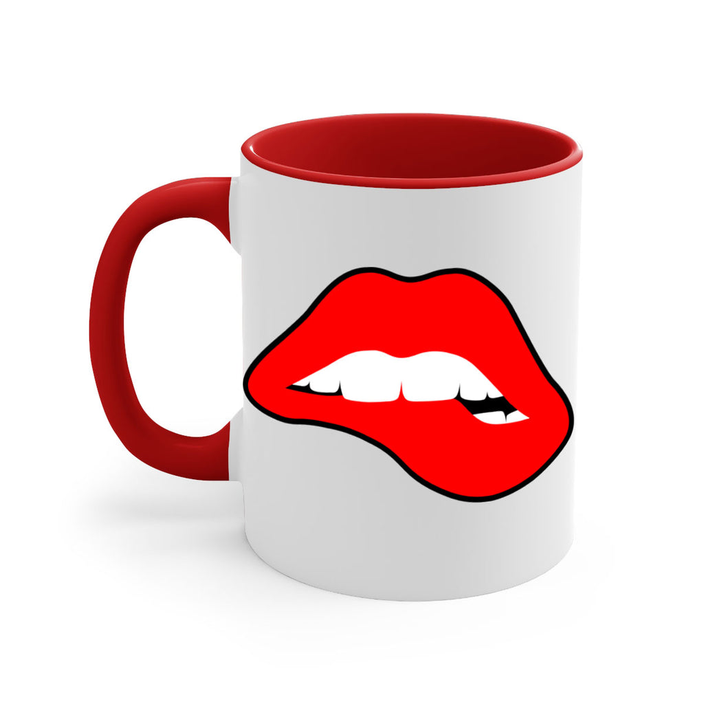 lips 100#- black words - phrases-Mug / Coffee Cup