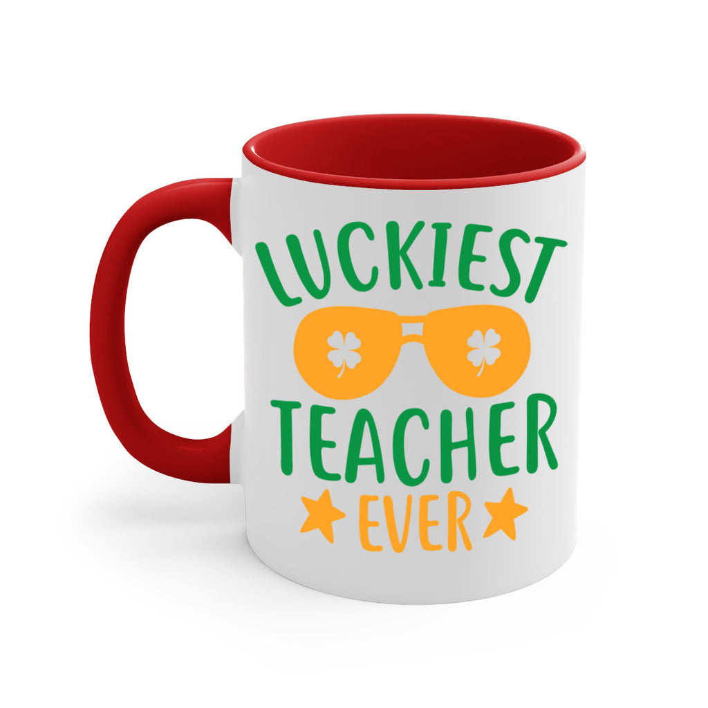 luckiest teacher ever 13#- mardi gras-Mug / Coffee Cup