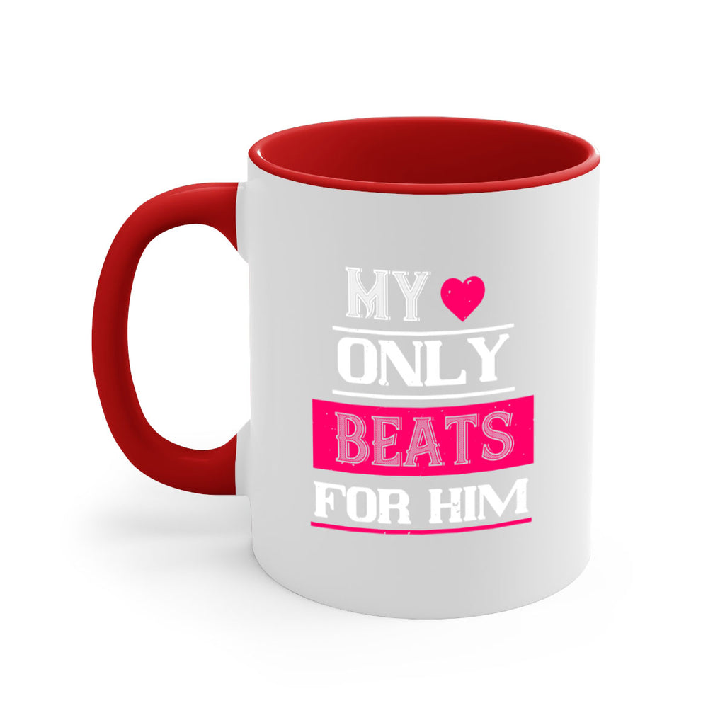 my love only beats for him 35#- valentines day-Mug / Coffee Cup