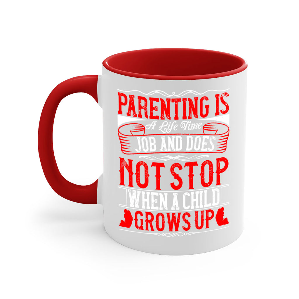 parenting is a life time job and does not stop when a child grows up 29#- parents day-Mug / Coffee Cup