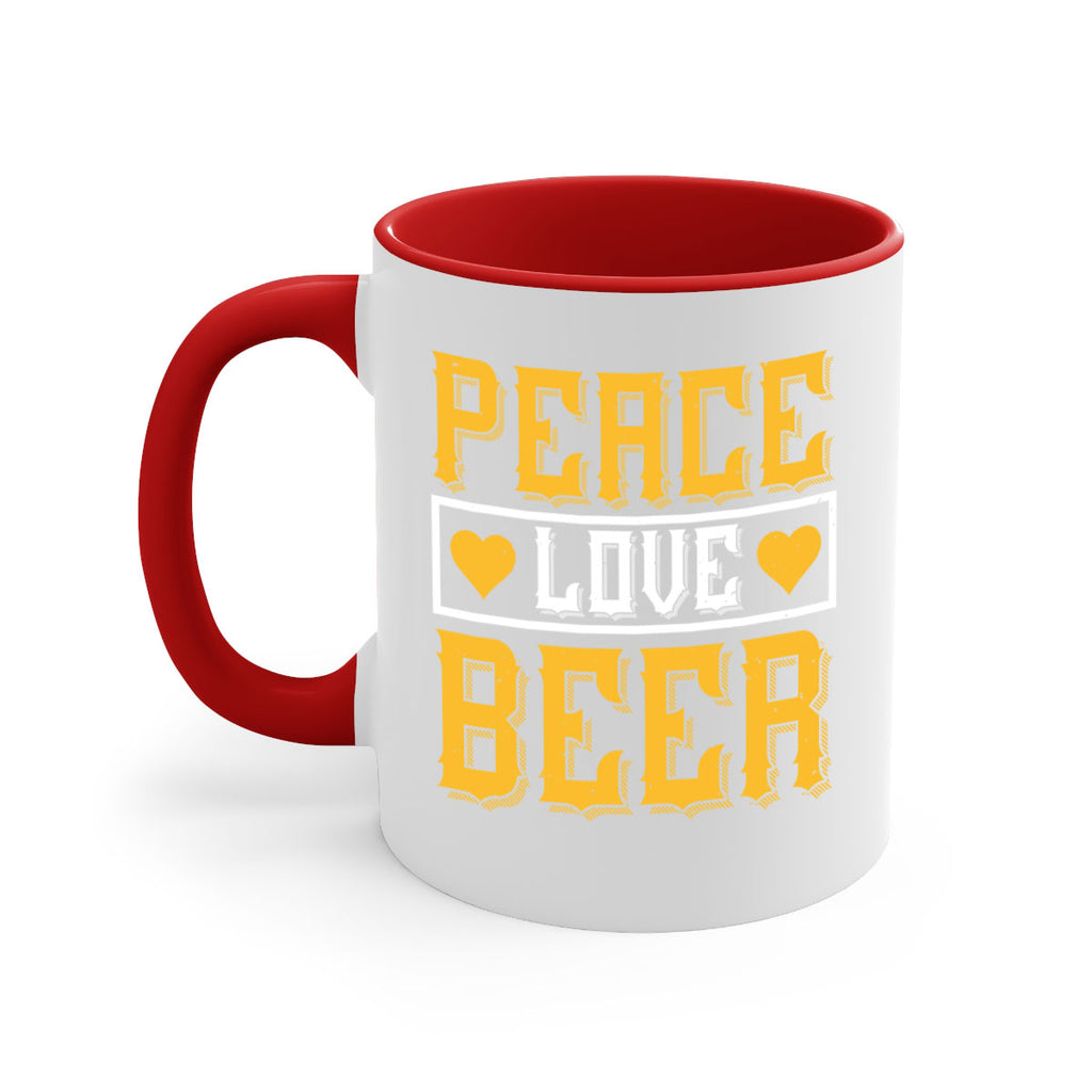 peace love beer 53#- beer-Mug / Coffee Cup