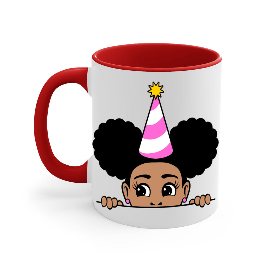 peekaboo afro puffs birthday girl 24#- Black women - Girls-Mug / Coffee Cup