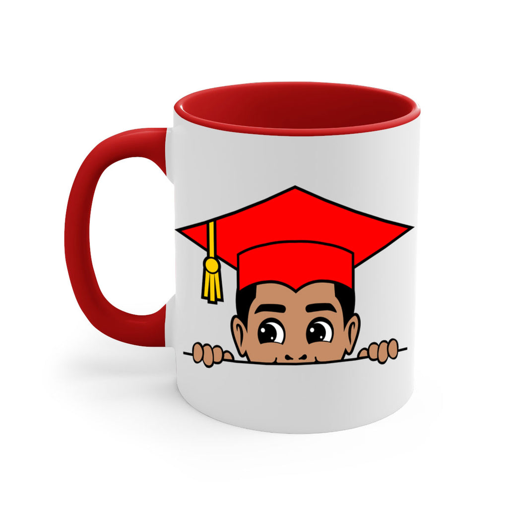 peekaboo afro puffs grad boy 20#- Black men - Boys-Mug / Coffee Cup
