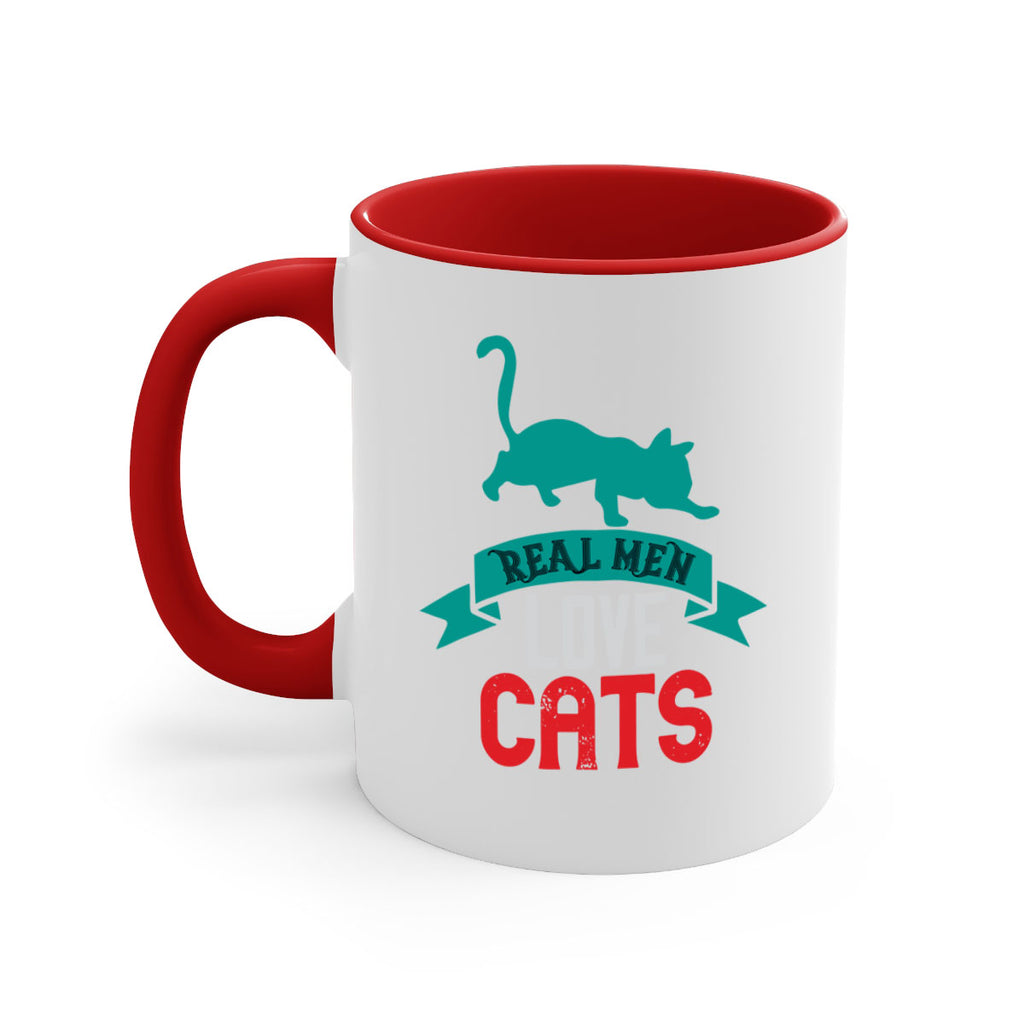 real man love cats o Style 112#- cat-Mug / Coffee Cup