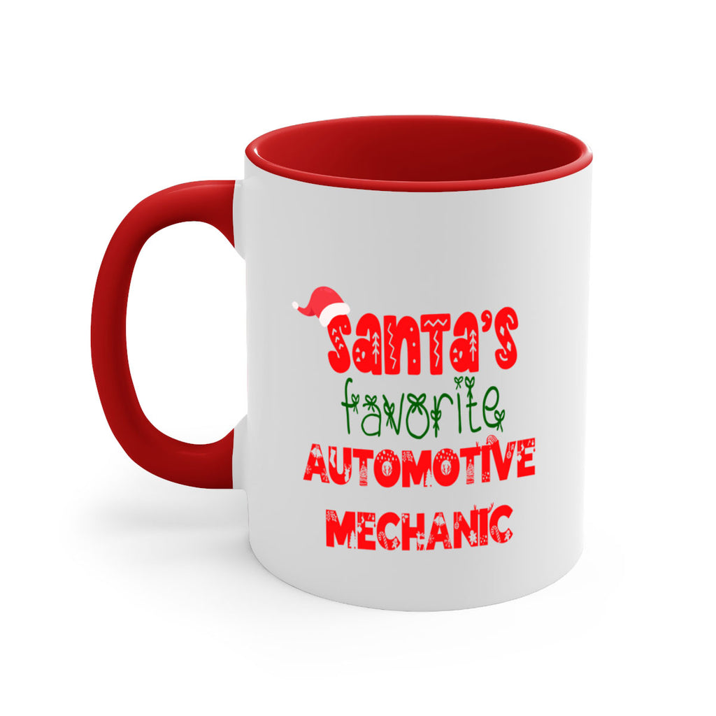 santas favorite automotive mechanic style 668#- christmas-Mug / Coffee Cup