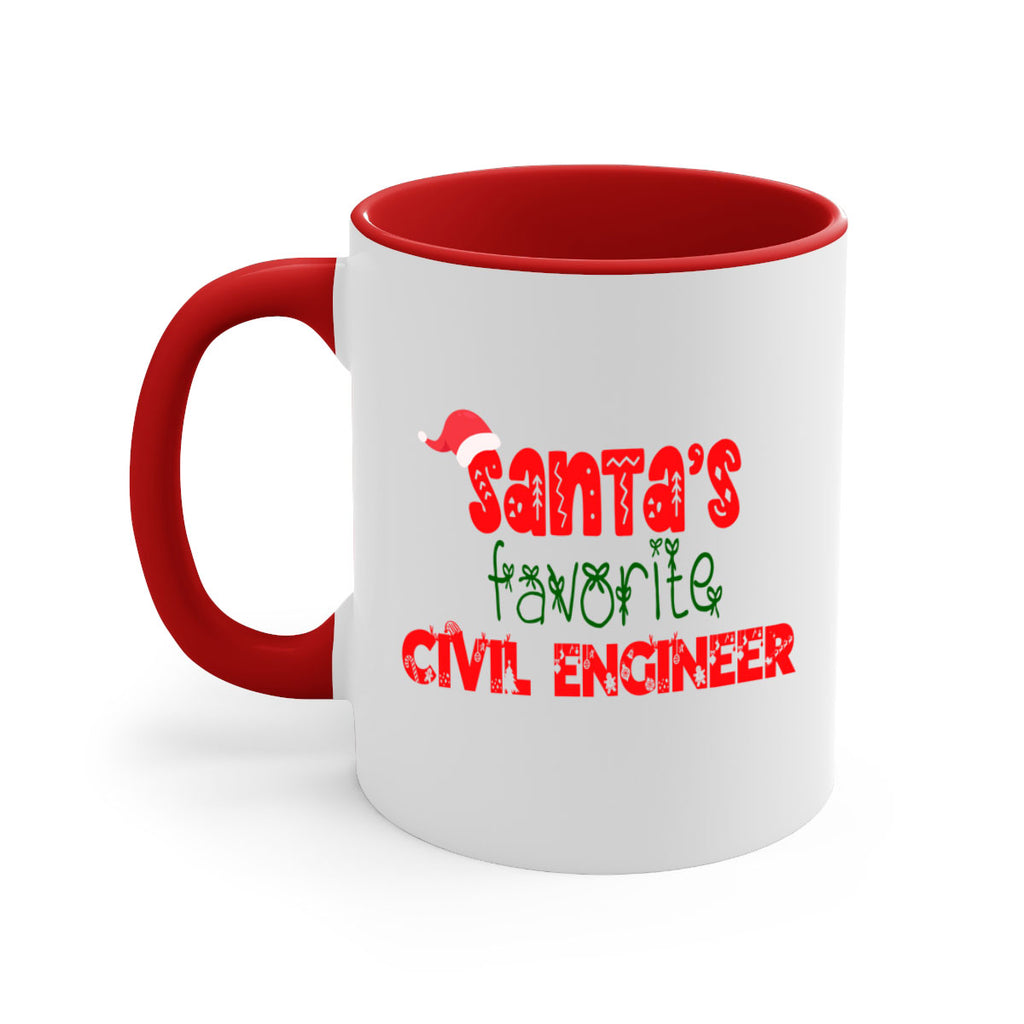 santas favorite civil engineer style 717#- christmas-Mug / Coffee Cup