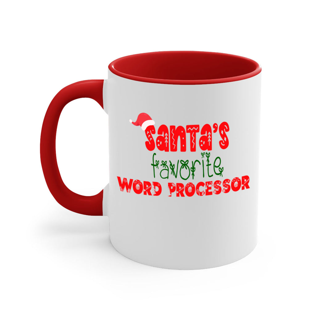 santas favorite word processor style 1158#- christmas-Mug / Coffee Cup