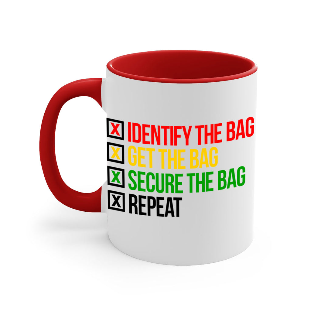 secure the bag 38#- black words - phrases-Mug / Coffee Cup