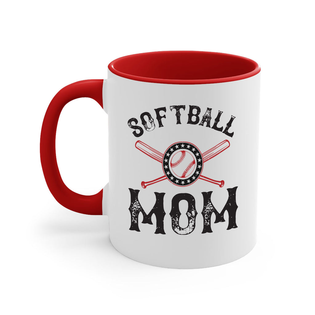 softball mom 66#- mom-Mug / Coffee Cup