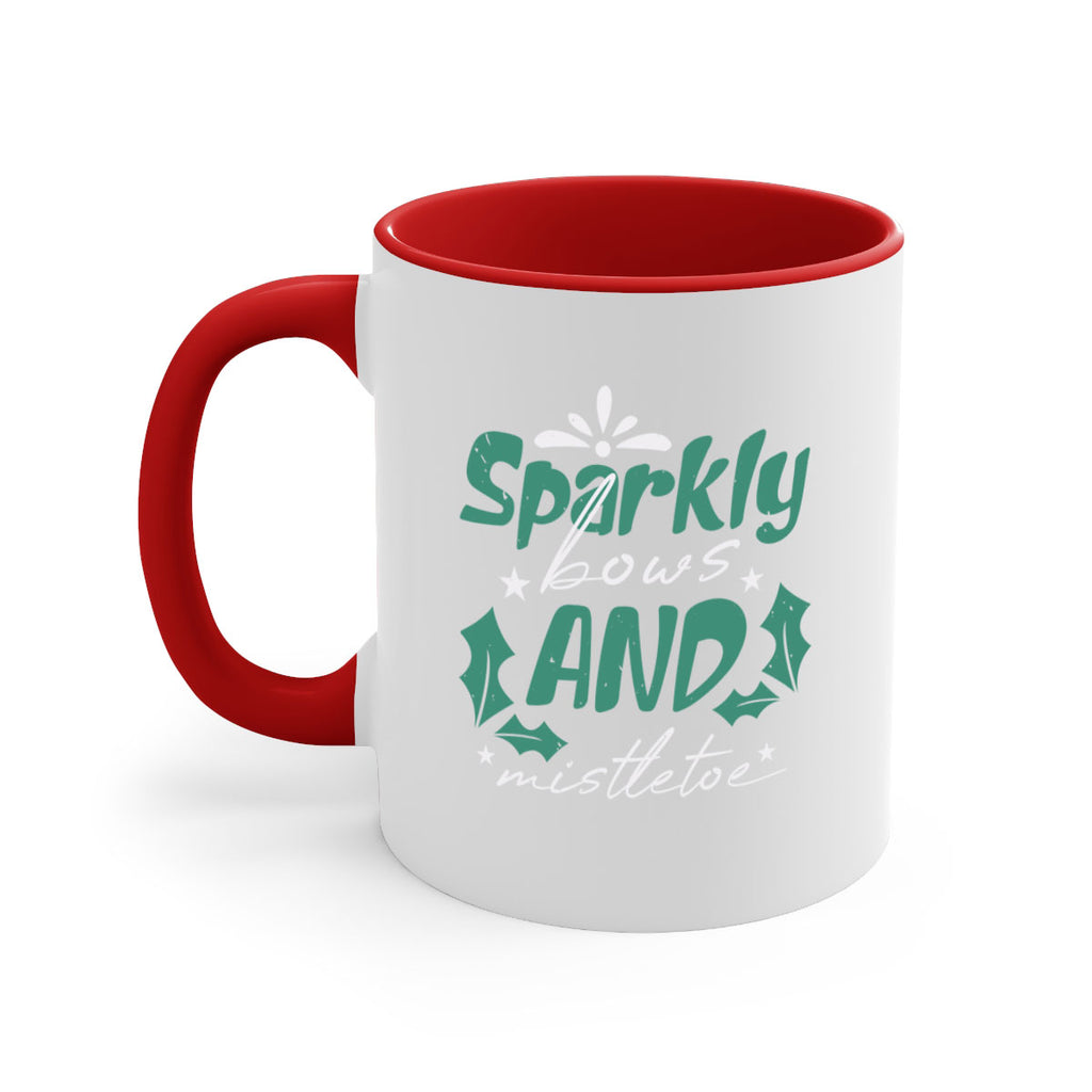 sparkly bows and mistletoe 357#- christmas-Mug / Coffee Cup