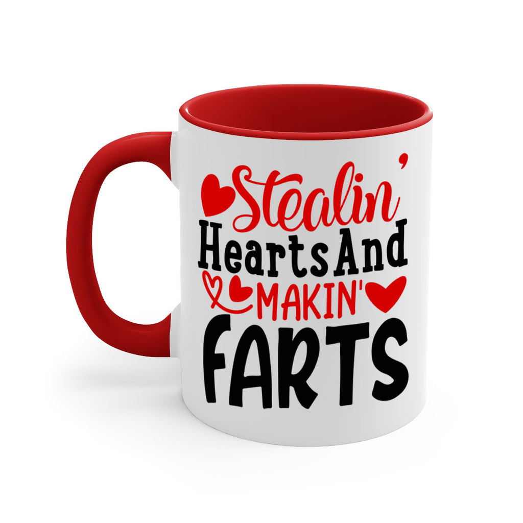 stealin hearts and makin farts 73#- valentines day-Mug / Coffee Cup