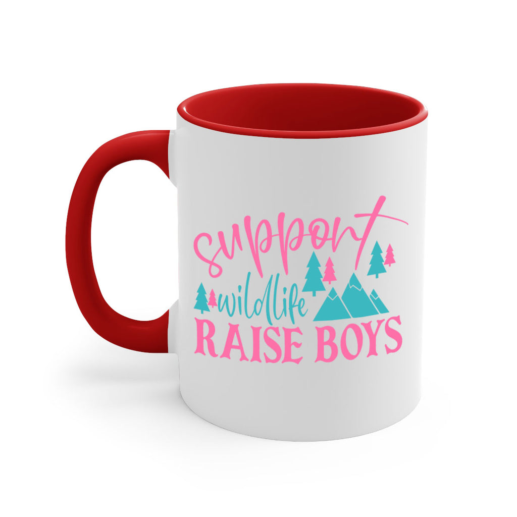 support wildlife raise boys 300#- mom-Mug / Coffee Cup