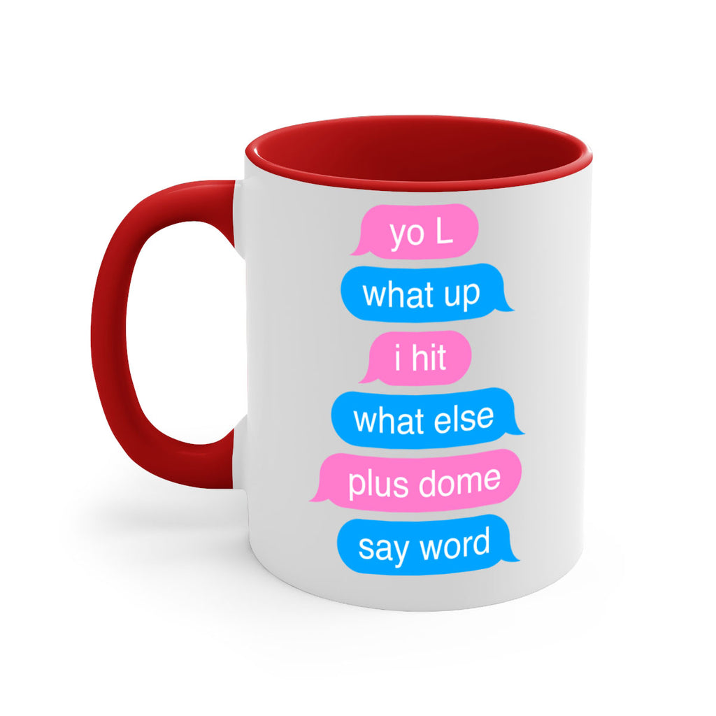 text conversation camron 23#- black words - phrases-Mug / Coffee Cup