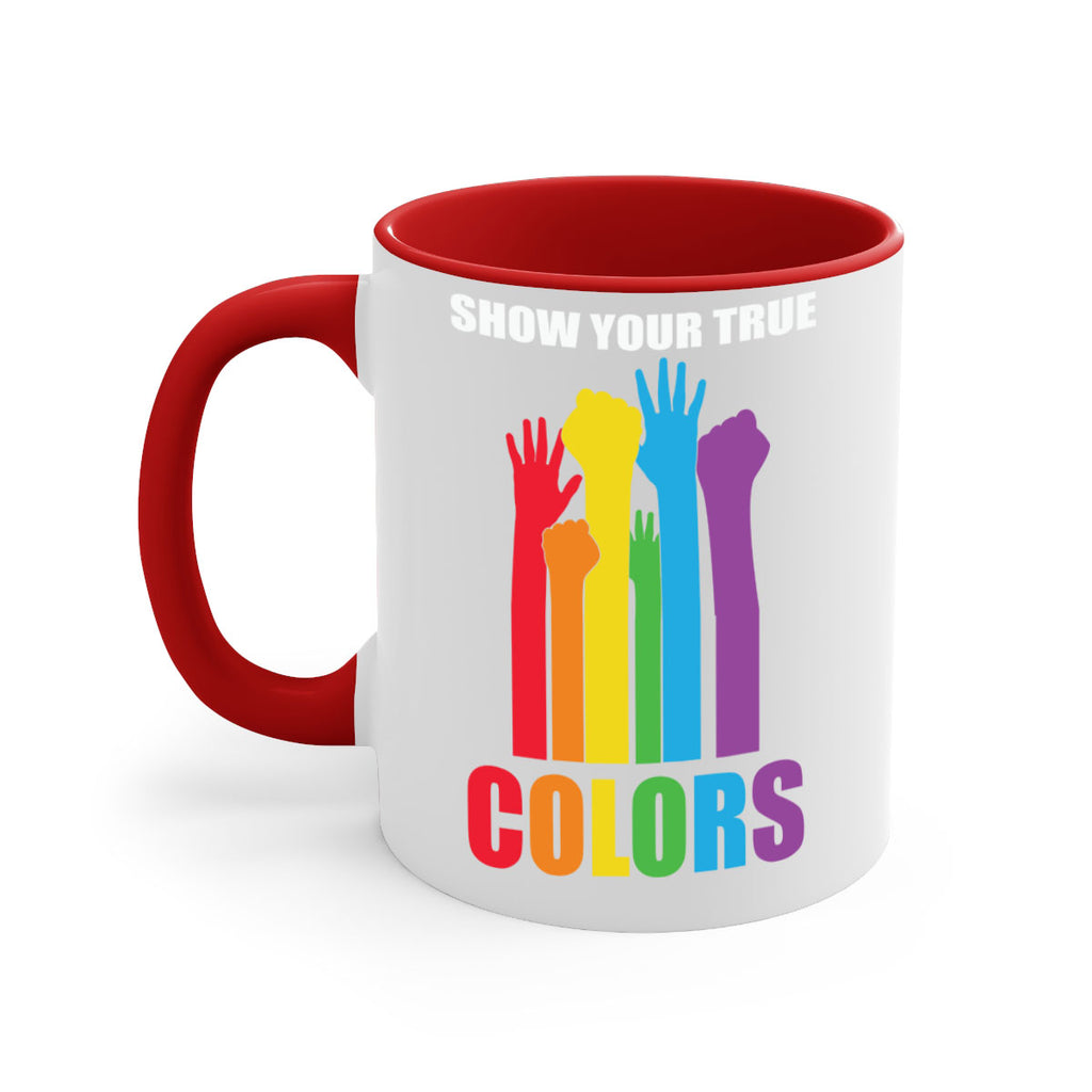 true colors rainbow pride flag lgbt 9#- lgbt-Mug / Coffee Cup