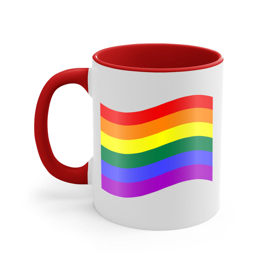 wavy rainbow flag 1#- lgbt-Mug / Coffee Cup