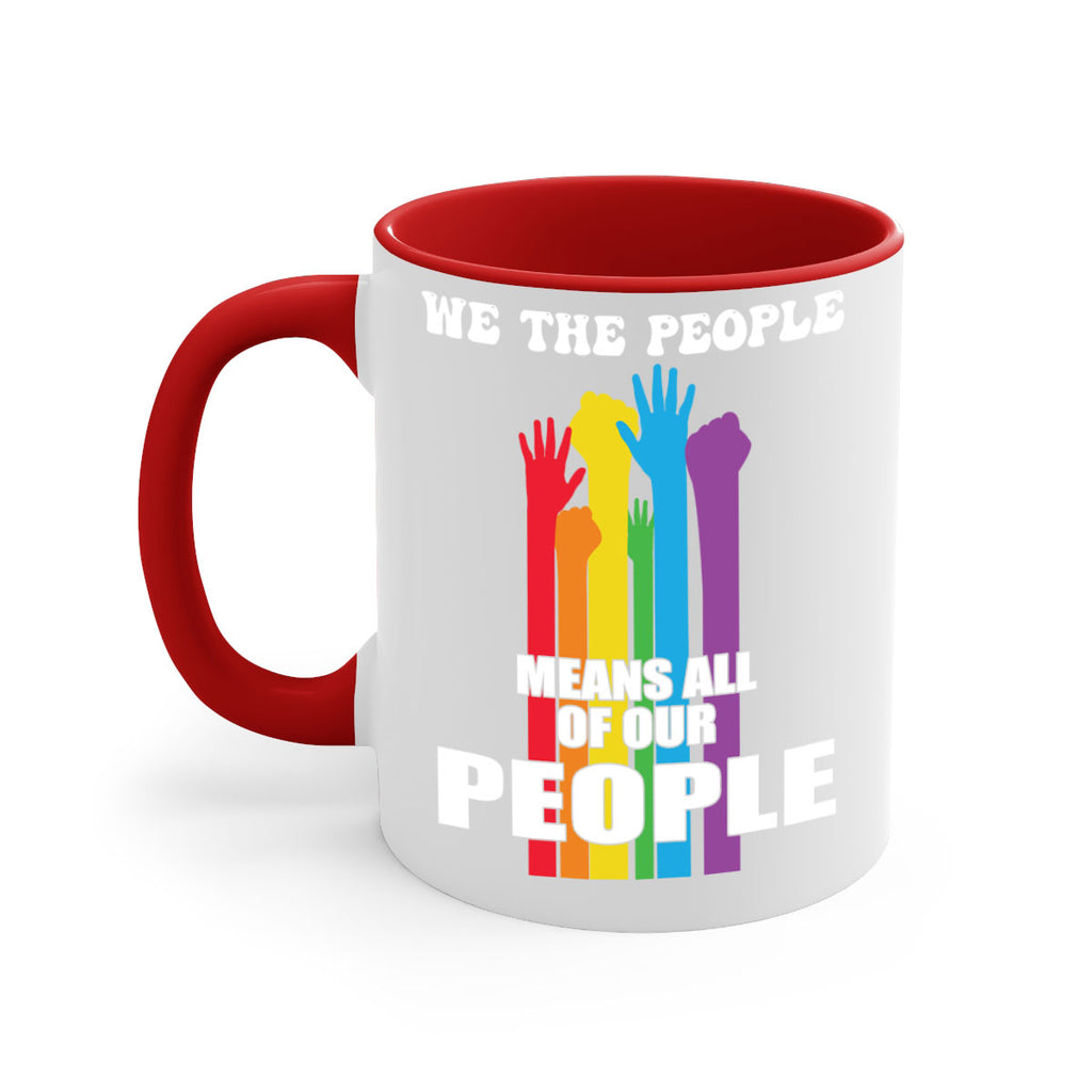 we the people means all lgbt 4#- lgbt-Mug / Coffee Cup