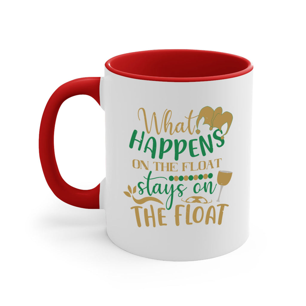 what happens on the float stays on the float 30#- mardi gras-Mug / Coffee Cup