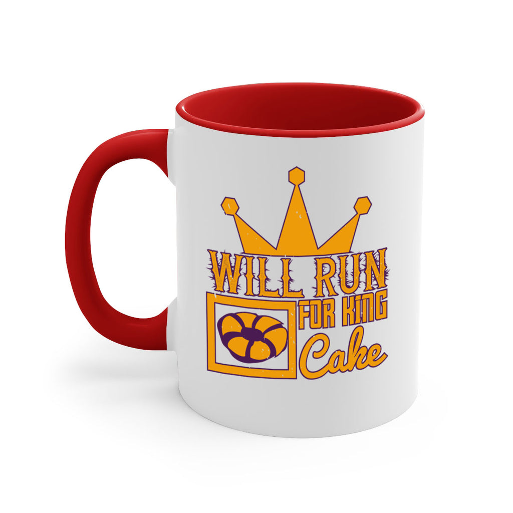 will run for king cake 28#- mardi gras-Mug / Coffee Cup