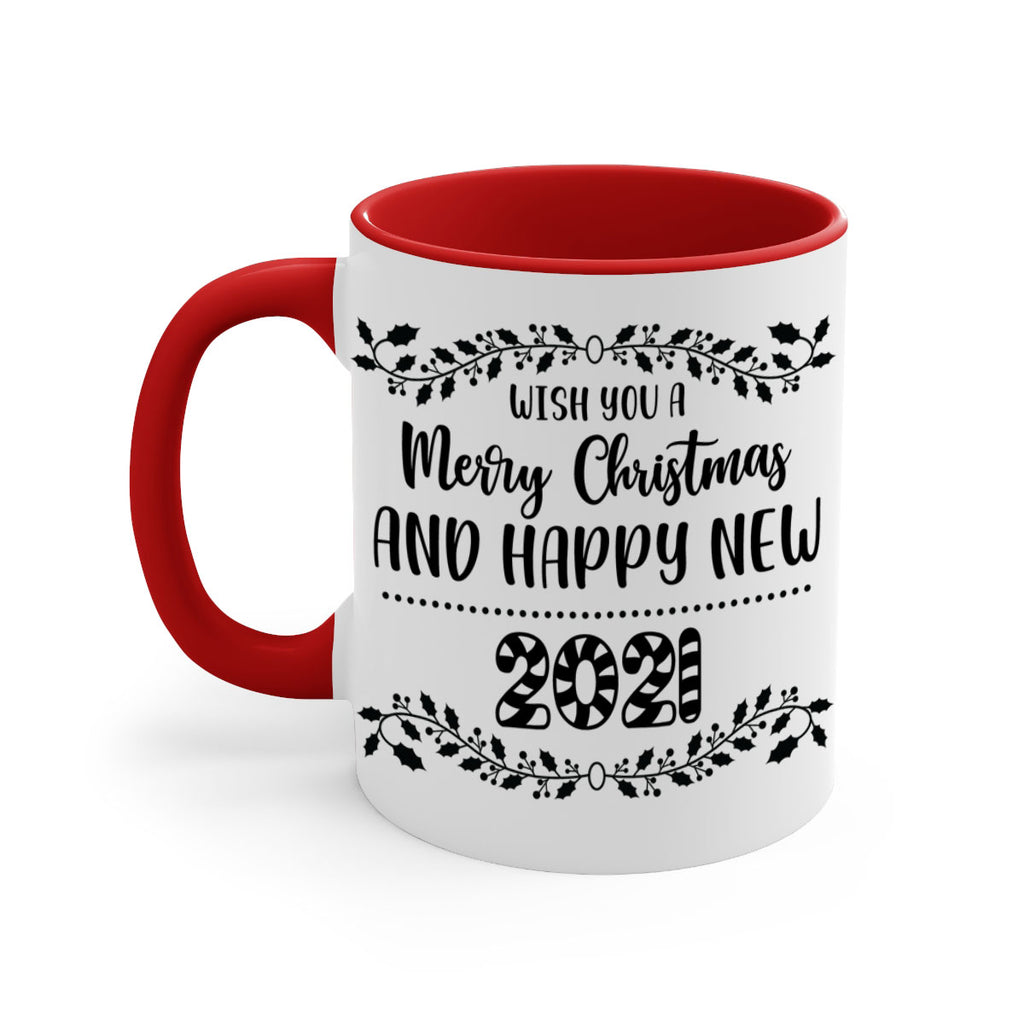 wish you a merry christmas and happy new year style 1242#- christmas-Mug / Coffee Cup