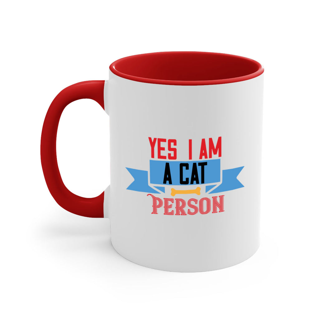 yes i am acat person Style 123#- cat-Mug / Coffee Cup