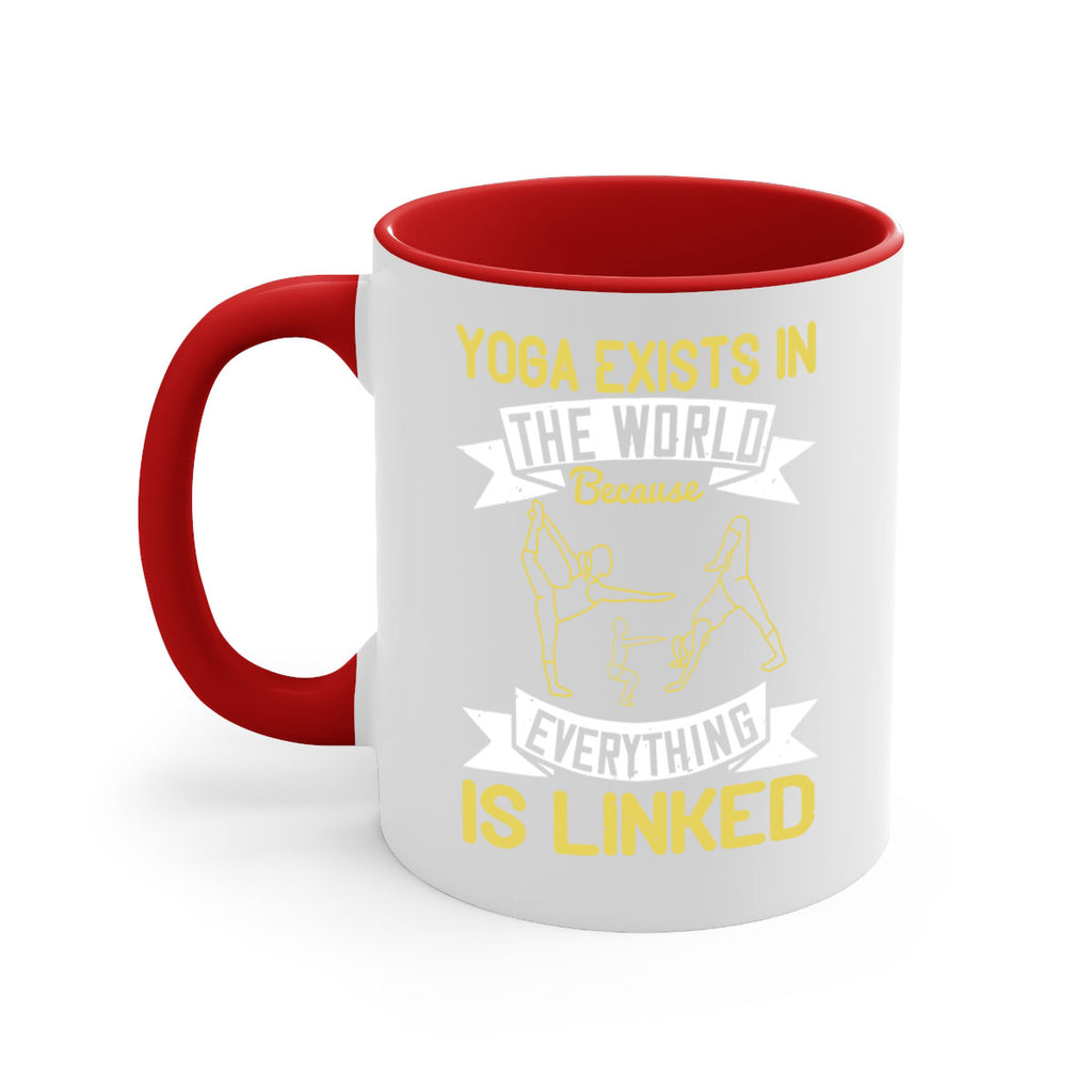 yoga exists in the world because everything is linked 32#- yoga-Mug / Coffee Cup