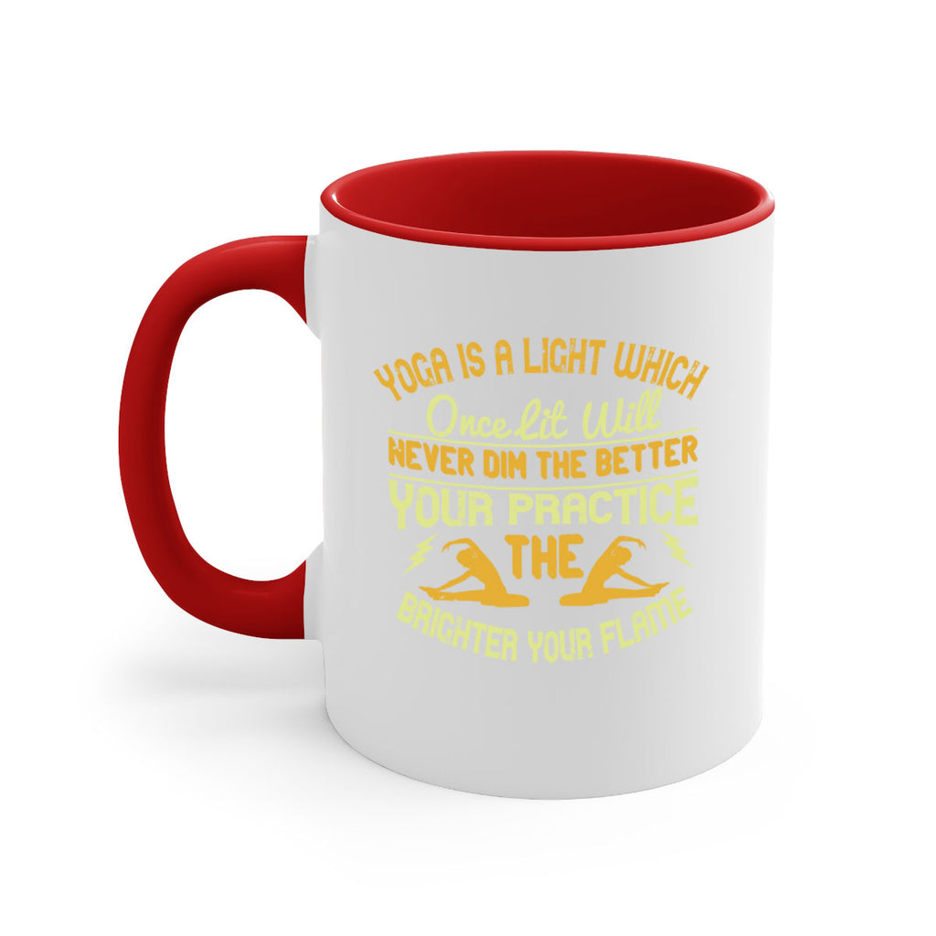 yoga is a light which once lit will never dim the better your practice the brighter your flame 26#- yoga-Mug / Coffee Cup
