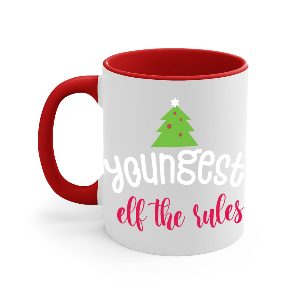 youngest elf the rules style 1253#- christmas-Mug / Coffee Cup
