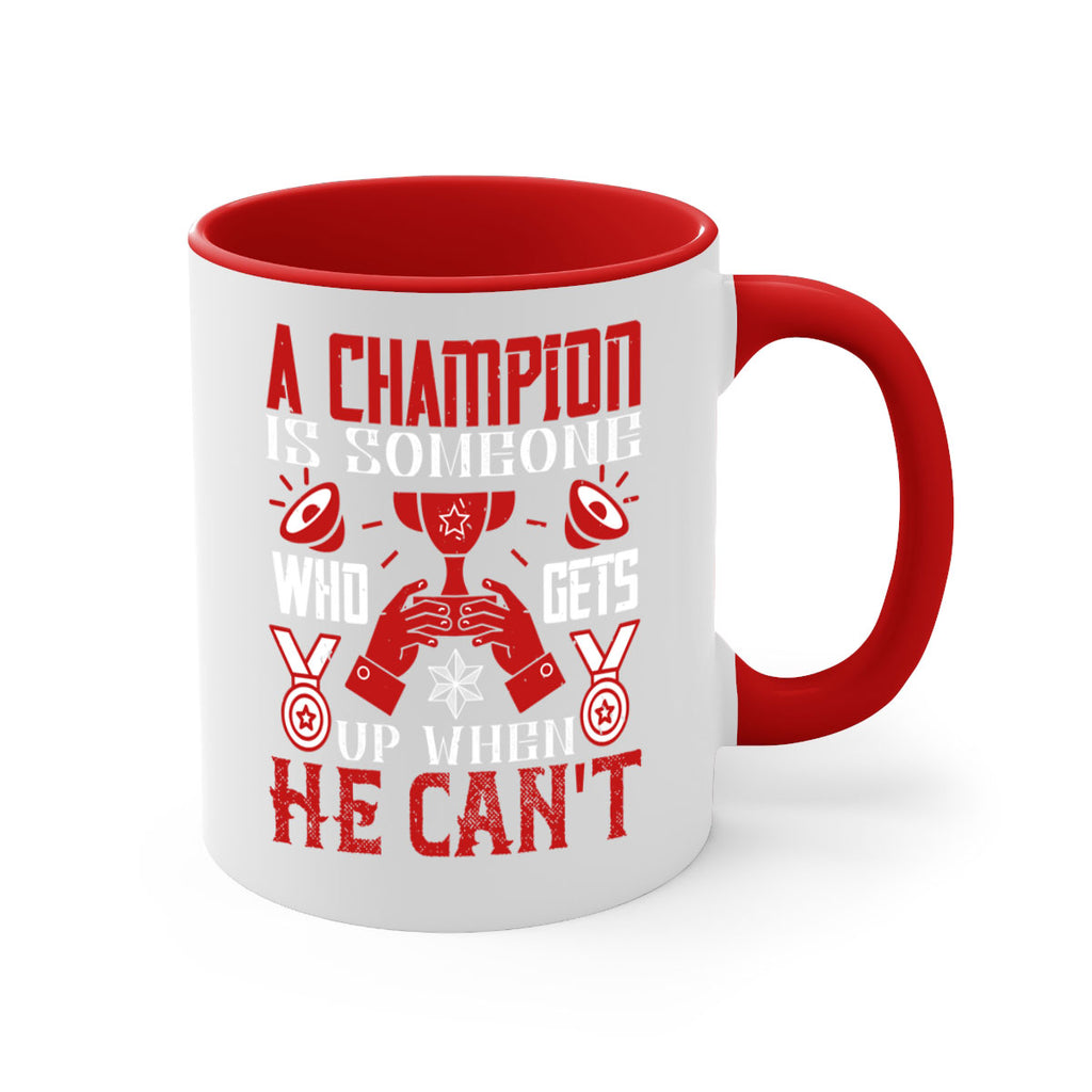 A champion is someone who gets up when he cant Style 50#- dentist-Mug / Coffee Cup