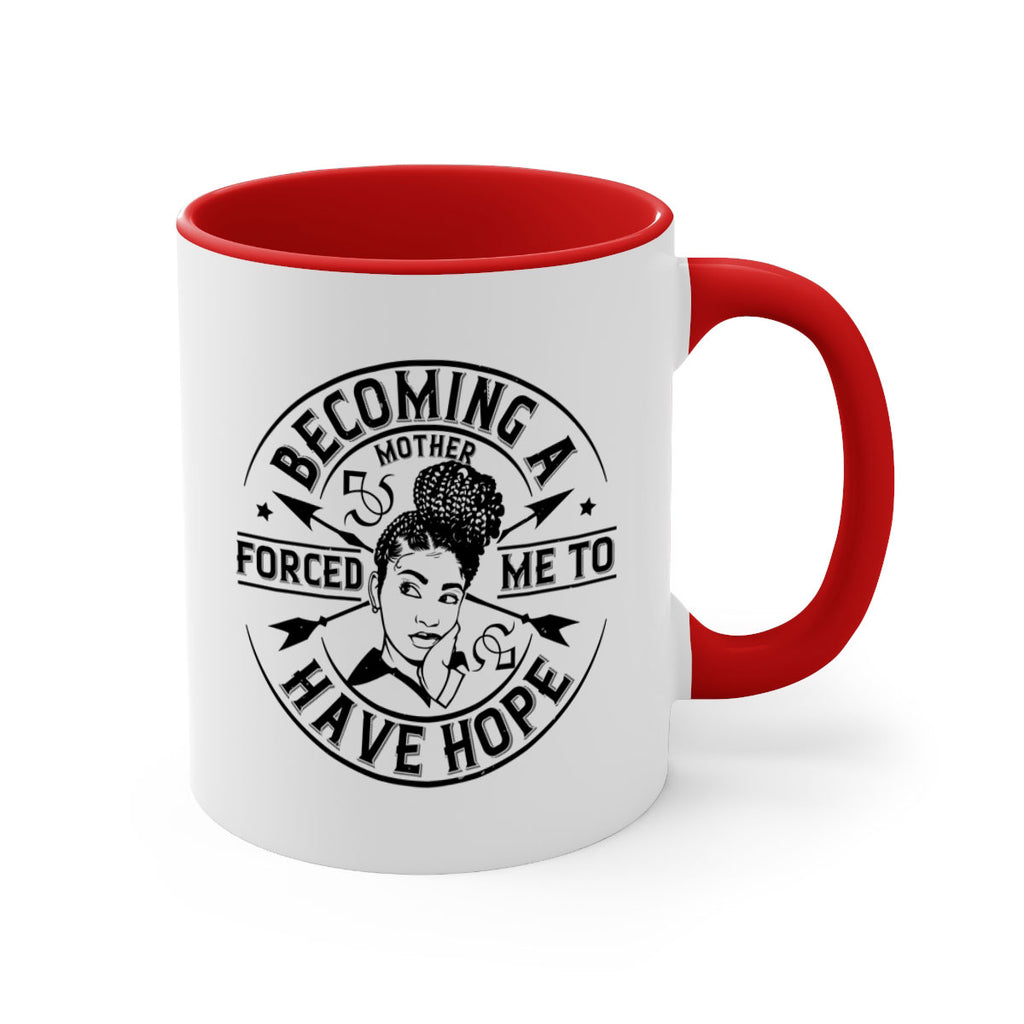 Becoming a mother forced me to have hope Style 44#- Afro - Black-Mug / Coffee Cup