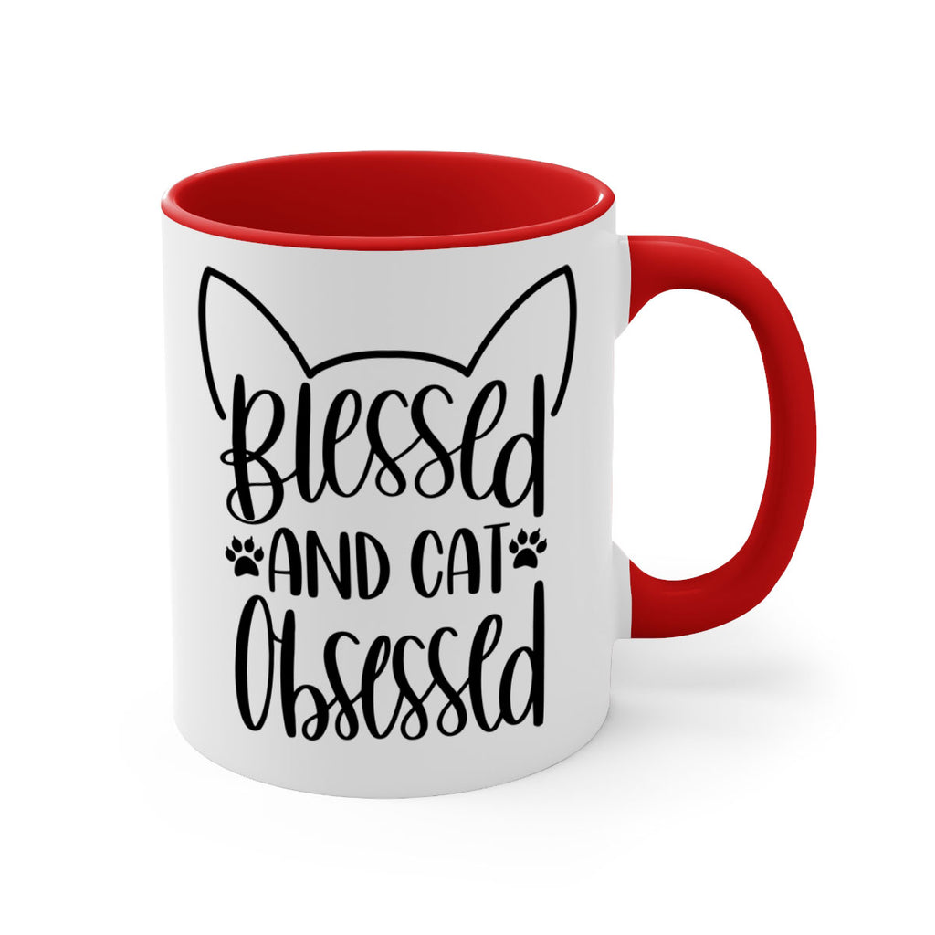 Blessed And Cat Obsessed Style 79#- cat-Mug / Coffee Cup