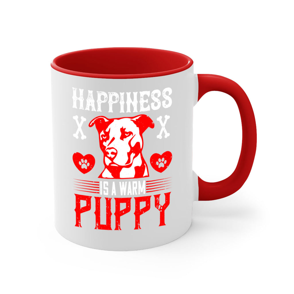Happiness is a warm puppy Style 201#- Dog-Mug / Coffee Cup