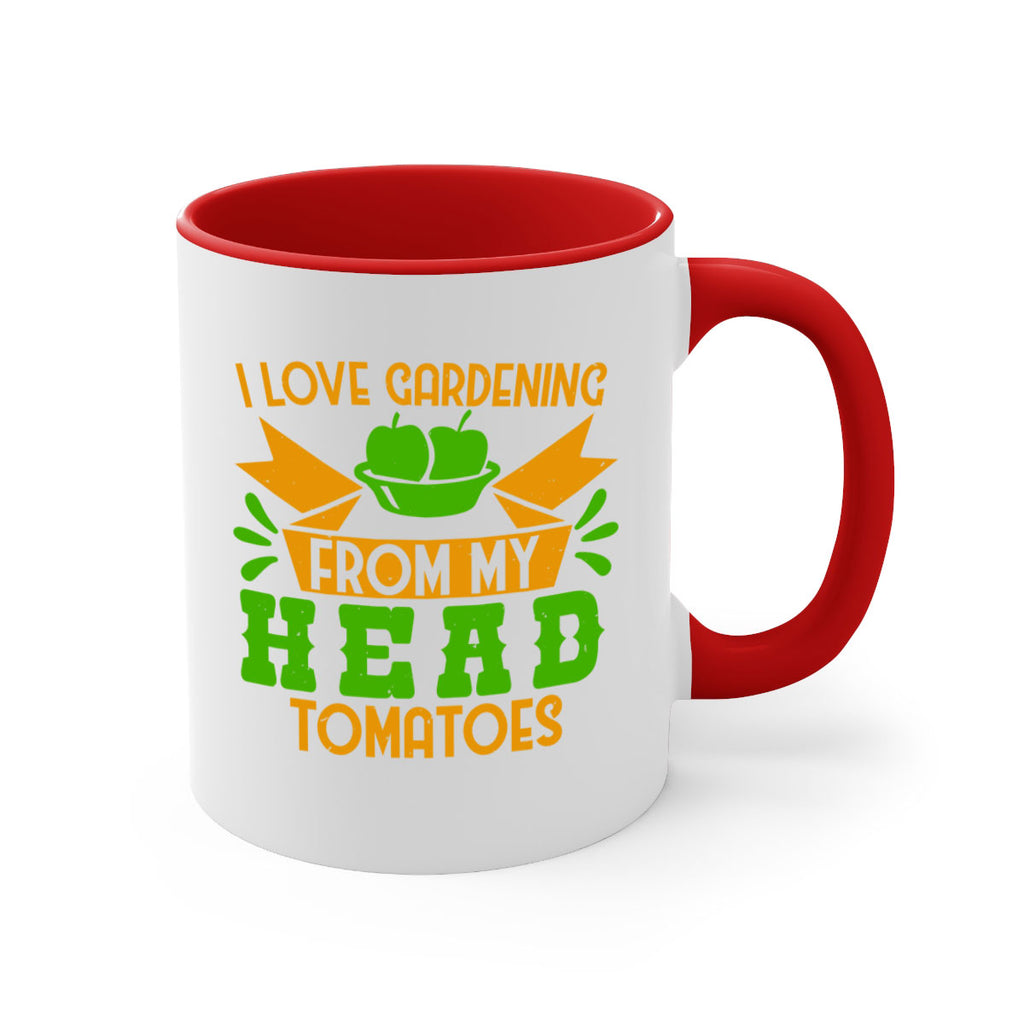 I love gardening from my head tomatoes 54#- Farm and garden-Mug / Coffee Cup