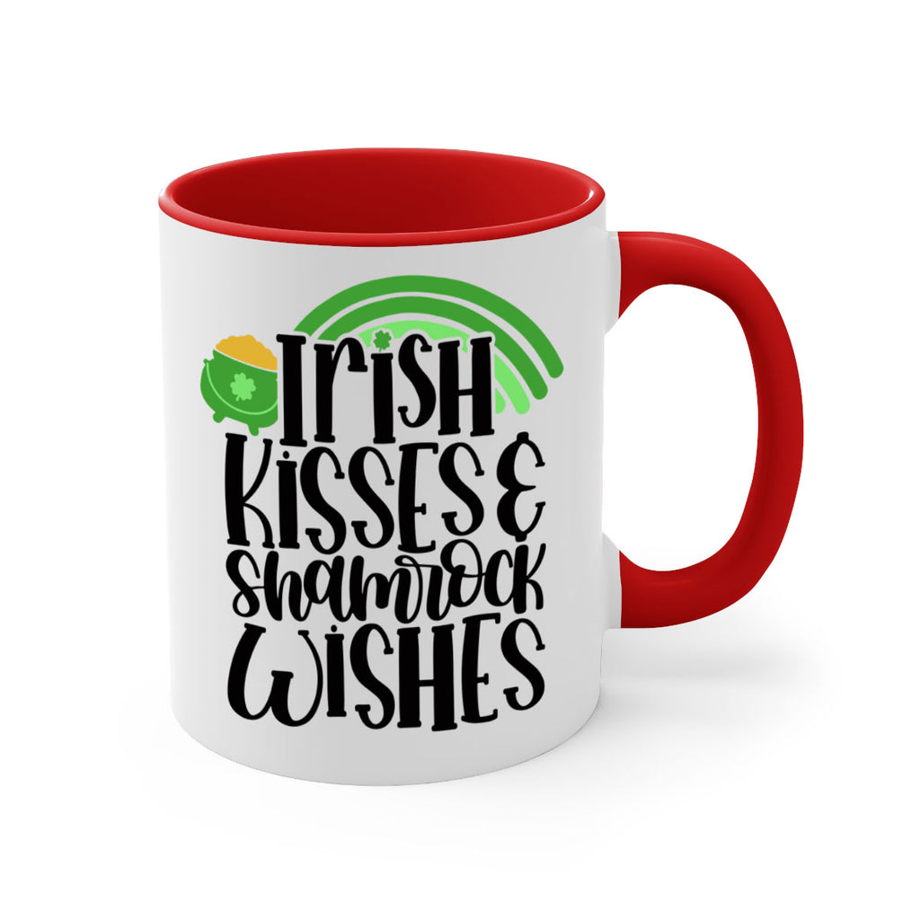 Irish Kisses Shamrock Wishes Style 80#- St Patricks Day-Mug / Coffee Cup