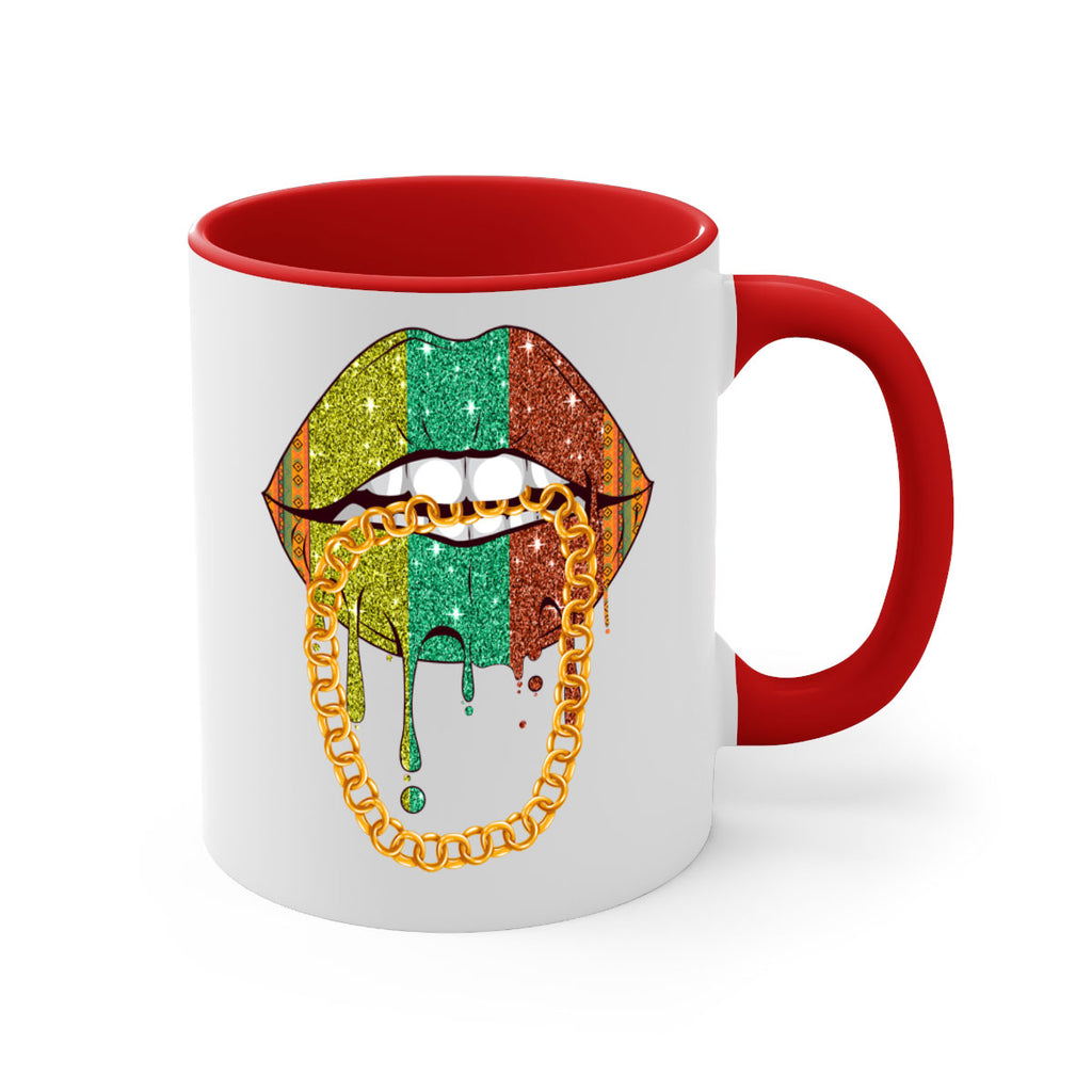 Juneteenth Women Melanin Girl Lips Png 25#- juneteenth-Mug / Coffee Cup